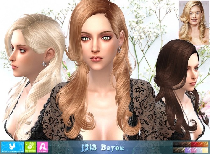 Sims 4 J213 Bayou hair (PAY) at Newsea Sims 4