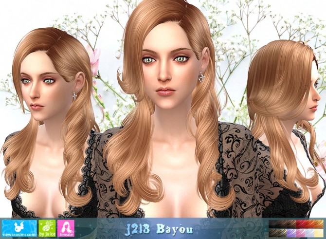 Sims 4 J213 Bayou hair (PAY) at Newsea Sims 4