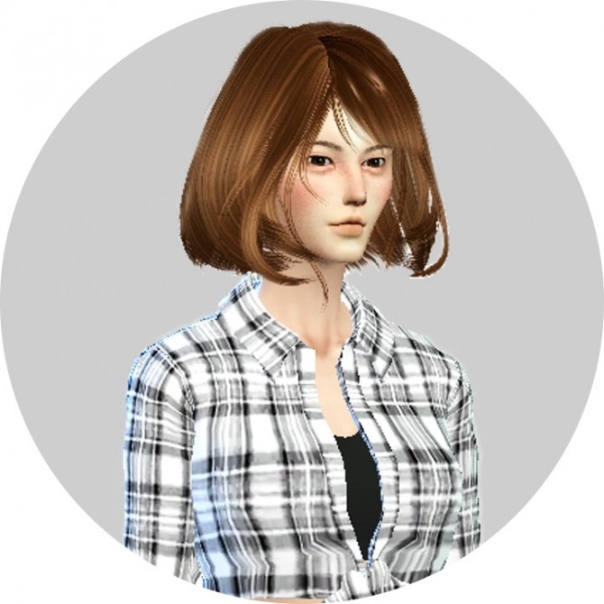 Sims 4 Ela Asked Hair 30 Recolor at Agatho Sims