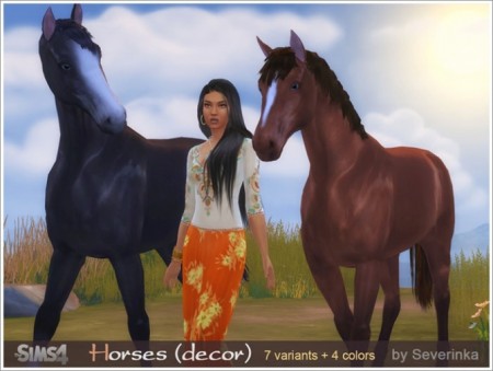 Horses (deco) at Sims by Severinka