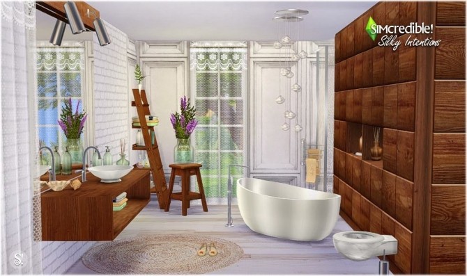 Sims 4 Silky Intentions bathroom at SIMcredible! Designs 4