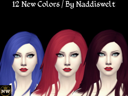Sims 4 RECOLOR HAIR at Naddi