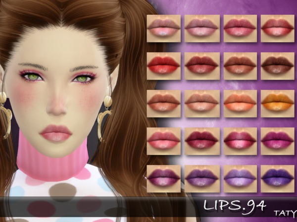 Sims 4 Taty Lips 94 by tatygagg at TSR