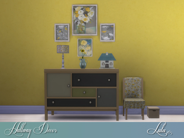 Sims 4 Hallway Decor Set by Lulu265 at TSR