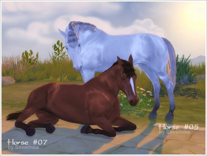 Sims 4 Horses (deco) at Sims by Severinka