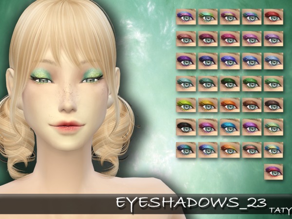 Sims 4 Eyeshadows 23 by tatygagg at TSR