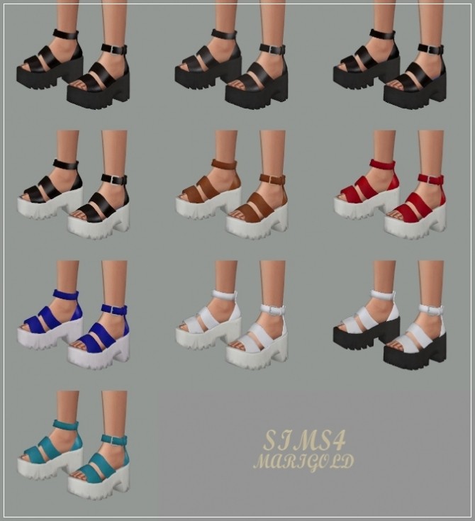 Sims 4 Chunky Sandals at Marigold