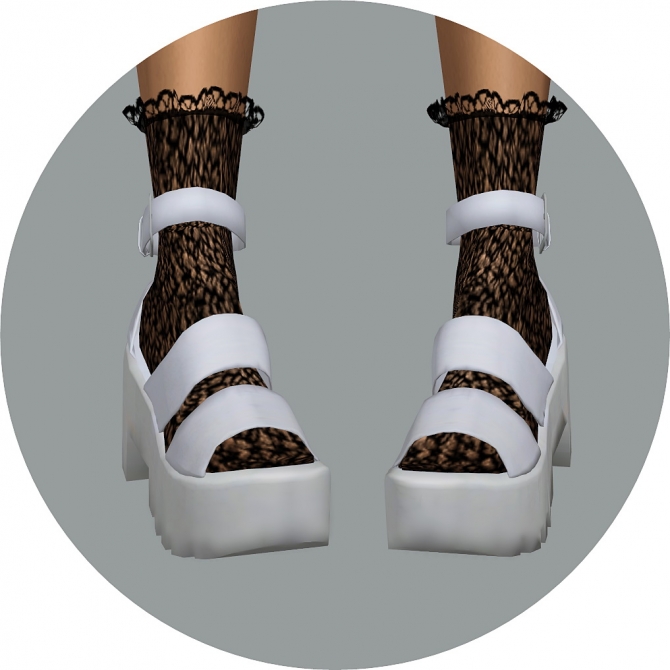 Frill Lace Socks at Marigold » Sims 4 Updates