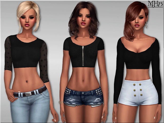 Sims 4 Various Tops 3 by Margeh75 at Sims Addictions