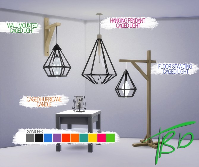 Sims 4 CAGED LIGHTS at THINGSBYDEAN