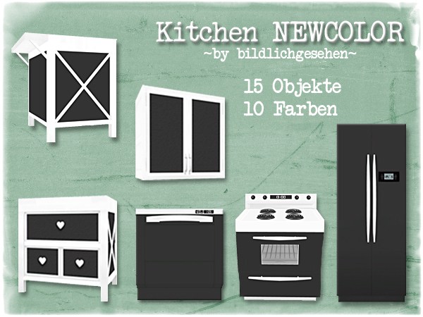 Sims 4 Kitchen NEWCOLOR at Akisima