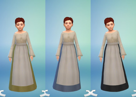 Medieval Peasant's Dress for Girls by Anni K at Historical Sims Life ...