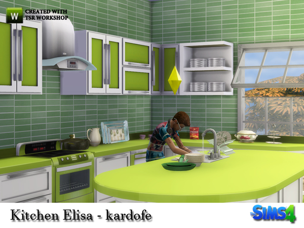 Sims 4 Kitchen Elisa by kardofe at TSR