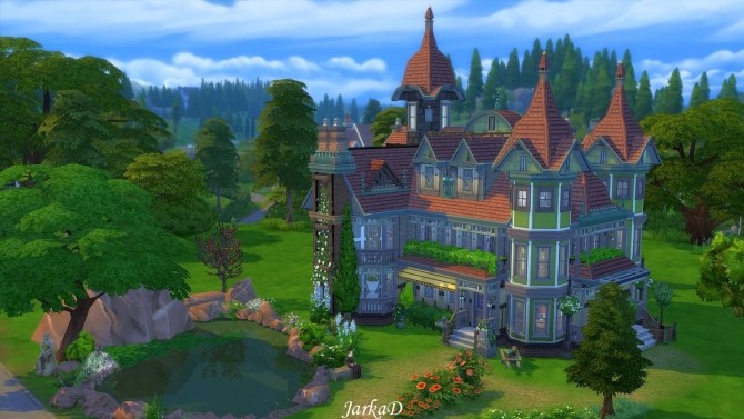 Sims 4 Mystery Victorian villa at JarkaD Sims 4 Blog