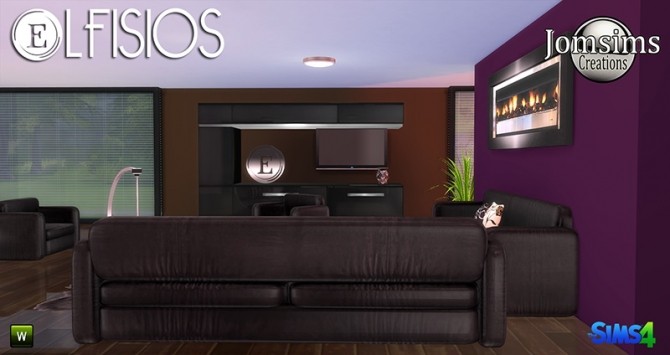 Sims 4 ELFISIOS livingroom at Jomsims Creations