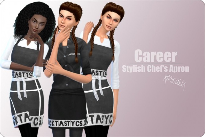 Sims 4 Cute Dresses + Chef’s Aprons at xMisakix Sims