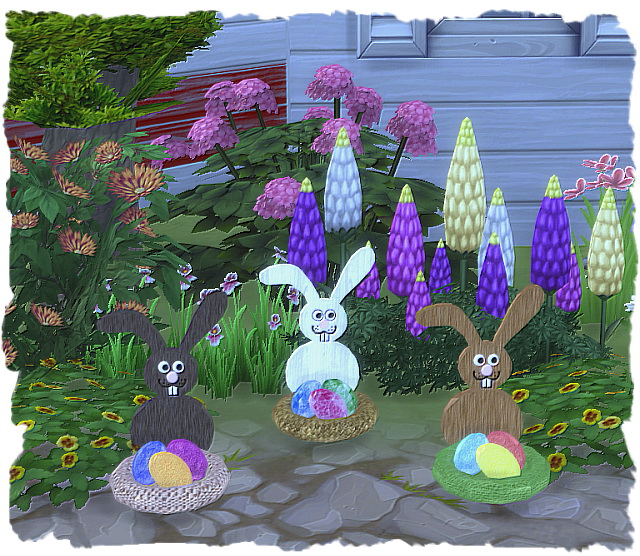 Sims 4 Easter Bunny basket by Chalipo at All 4 Sims