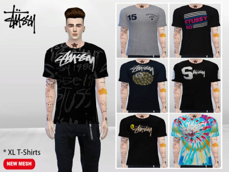 XL Urban T-Shirts by McLayneSims at TSR » Sims 4 Updates