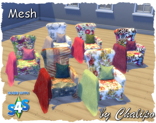 Sims 4 Chill armchair by Chalipo at All 4 Sims