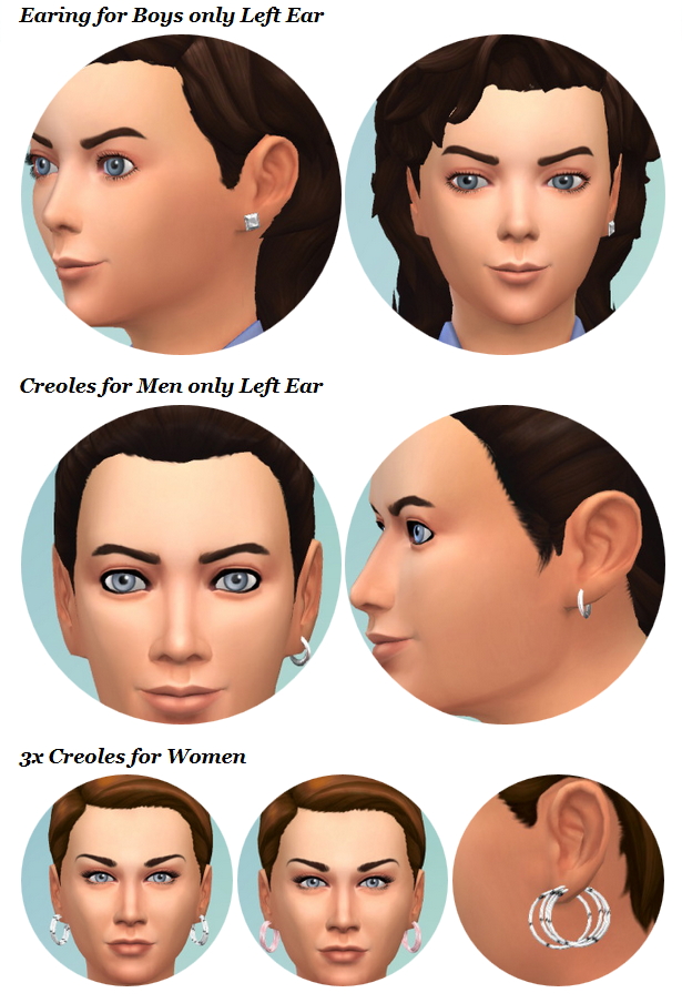 Sims 4 Earings for Boys, Men, Woman at Birksches Sims Blog