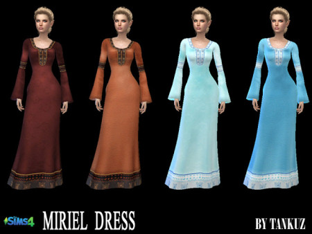 Miriel Dress at Tankuz Sims4 » Sims 4 Updates