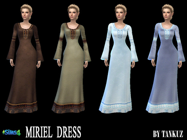 Sims 4 Miriel Dress at Tankuz Sims4