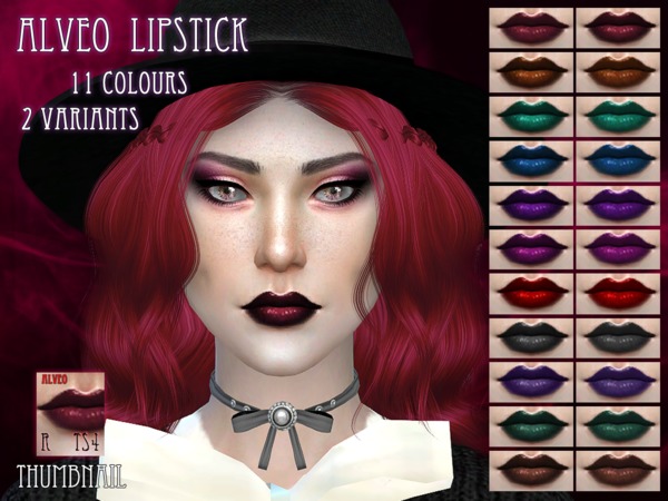 Sims 4 Alveo Lipstick by RemusSirion at TSR