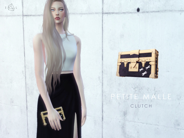 Sims 4 Petite Malle Bag by starlord at TSR