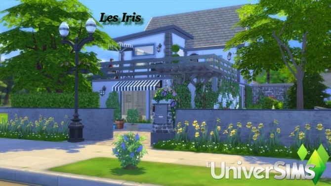 Sims 4 Les Iris house by chipie cyrano at L’UniverSims