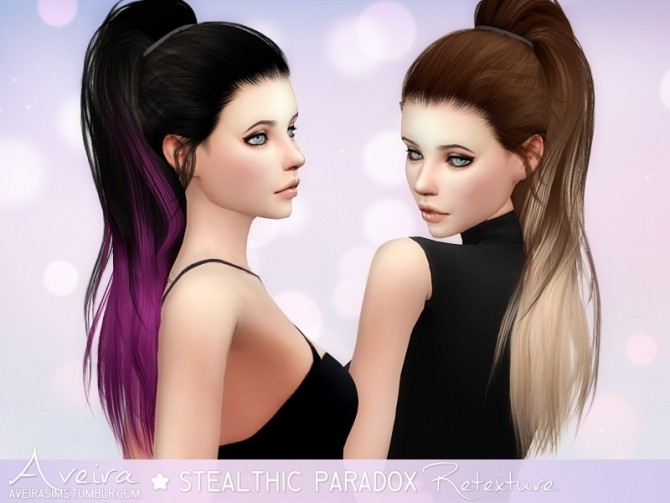 Sims 4 Stealthic Paradox Hair Retexture at Aveira Sims 4