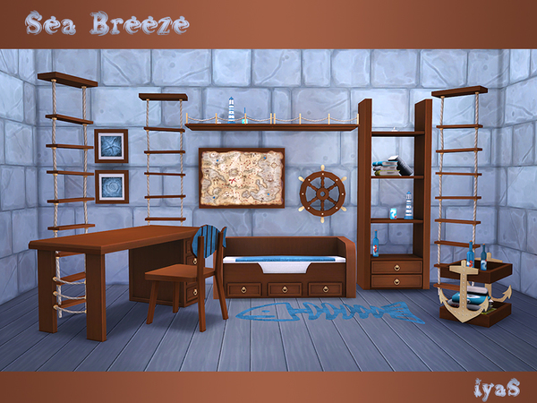 Sims 4 Sea Breeze set by soloriya at TSR
