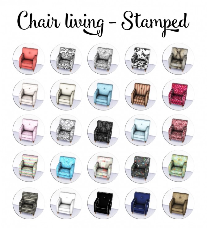 Sims 4 Chair Living Collection at Victor Miguel
