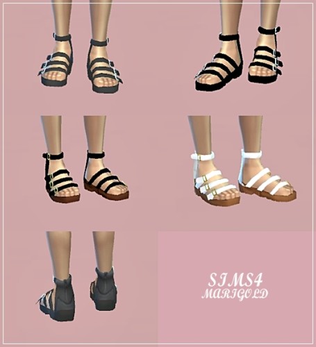 Male Sandals at Marigold » Sims 4 Updates