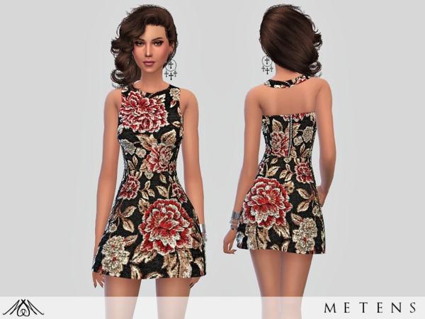 Sims 4 Remember dress by Metens at TSR