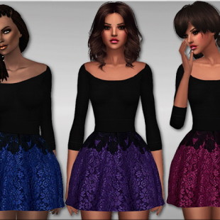 Dress 030 (s3 Conversion) At Beo Creations » Sims 4 Updates