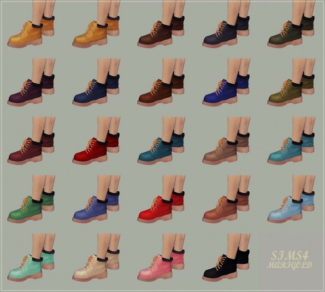 Sims 4 Male Hiking Boots at Marigold