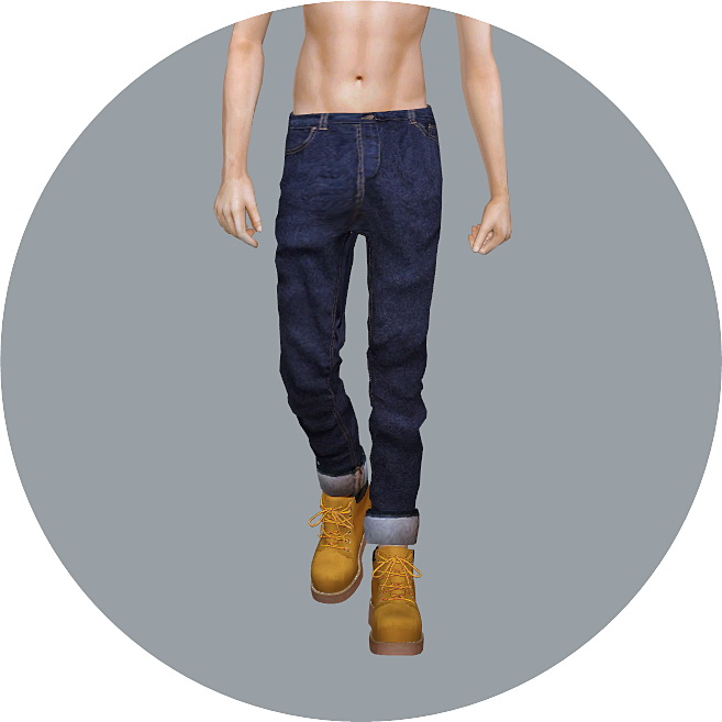 Sims 4 Male Roll Up Jeans at Marigold