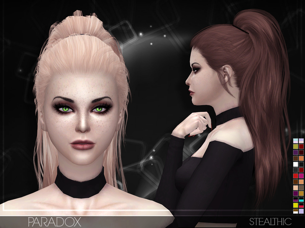 Sims 4 Paradox Female Hair by Stealthic at TSR
