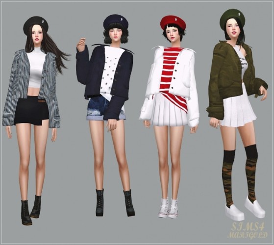 Acc. Mari Jacket at Marigold » Sims 4 Updates