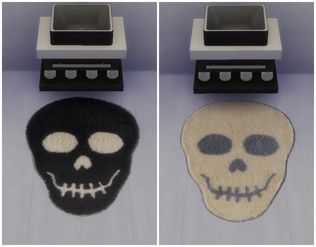 Sims 4 Skull rugs by Meryane at Beauty Sims
