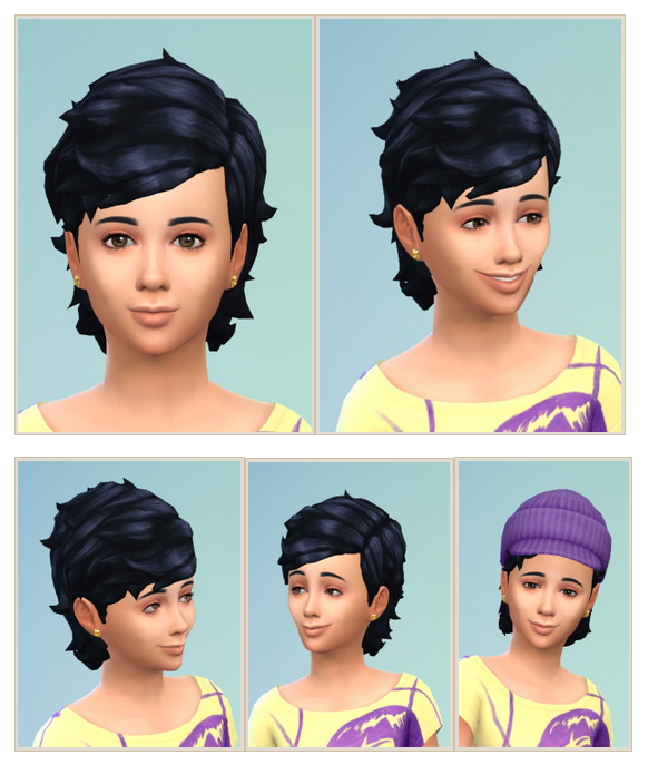 Sims 4 Little Conny Hair at Birksches Sims Blog