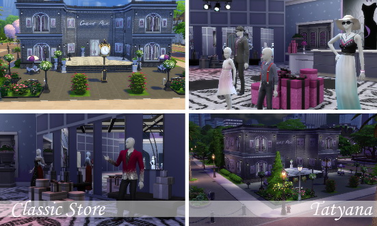 Sims 4 Classic Store (no CC) at Tatyana Name