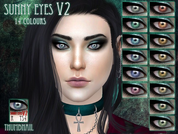 Sims 4 Sunny eyes V2 by RemusSirion at TSR