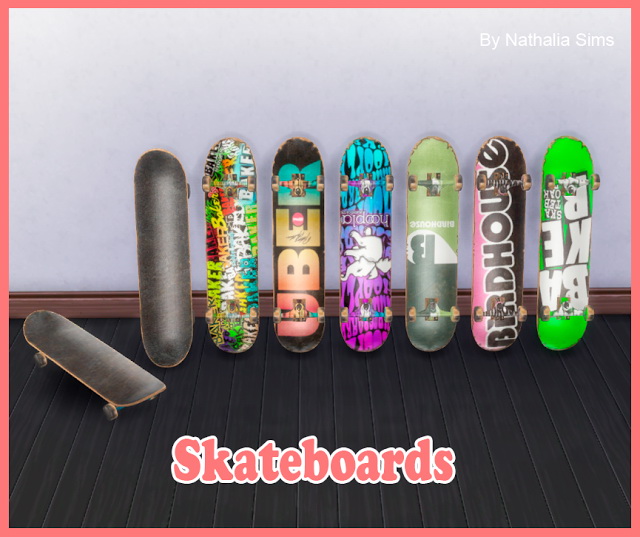 Sims 4 Skateboards at Nathalia Sims