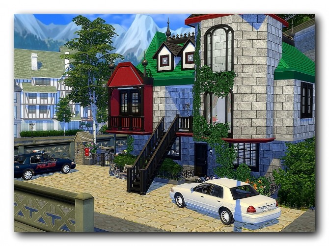 Sims 4 Townhouse at Architectural tricks from Dalila