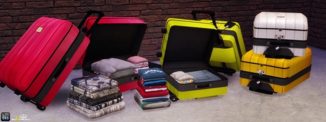 Sims 4 Beatrice Suitcases at In a bad Romance