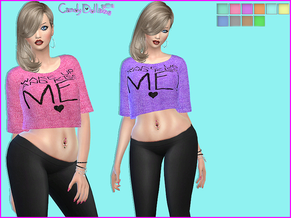Sims 4 CandyDoll Cute Tees by DivaDelic06 at TSR