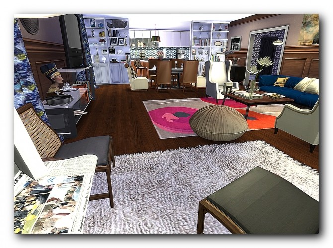 Sims 4 Mr. Big and Carrie Sims version at Architectural tricks from Dalila