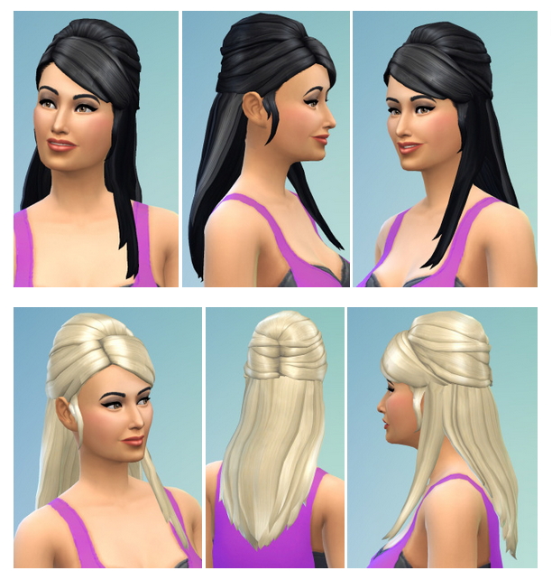 Sims 4 UpDoLong Hair at Birksches Sims Blog