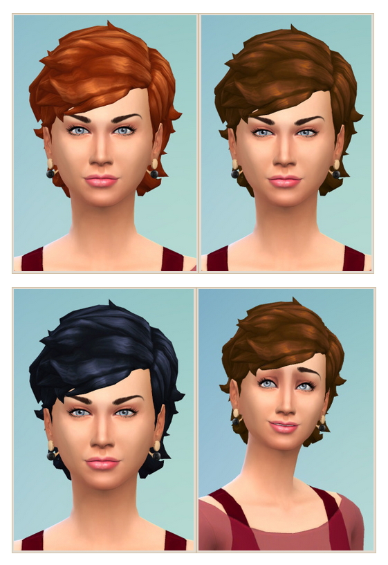Sims 4 Conny Hair at Birksches Sims Blog